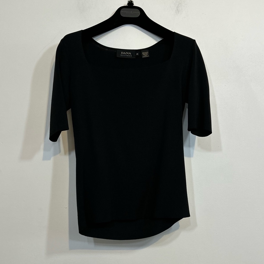 Dana Buchman 100% Silk Black Shirt Women’s Size Small